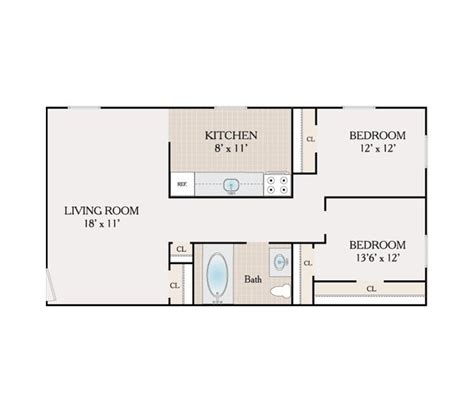 2 Bedroom 1 Bathroom 900 Sq Ft Floor Plans Basement House