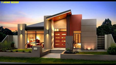 Modern Single Storey House Design With 4 Bedrooms Youtube Facade