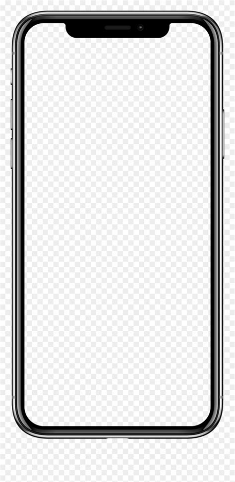 Blank Iphone Png Svg Iphone X Vector Clipart 342423 Pinclipart
