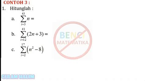 Cara Mudah Hitung Sigma Contoh Youtube