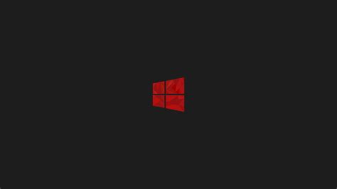 1920x1080 Windows 10 Red Minimal Simple Logo 8k Laptop Full Hd 1080p