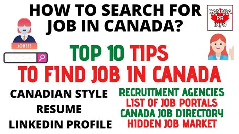 best tips to find a job in canada how to find a job in canada how to apply top 10 tips