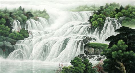 Chinese Waterfall Painting 1135005 97cm X 180cm38〃 X 70〃