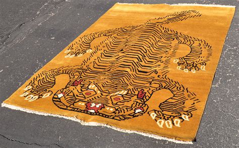Nepal Tibet Heavy Tiger Rug 7 Ft 2 In By 5 Ft 4 In ON HOLD