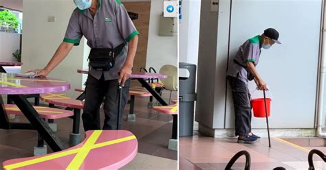 Elderly Nus Cleaner With Mobility Issue Says He Does Not Need Financial