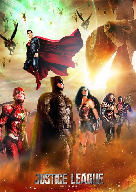 Justice league poster dc movie superman batman wonder woman hd print on canvas painting wall art for living room decor (unframed, justice league 2). Justice League Movie Poster 2 by SaintAldebaran on DeviantArt