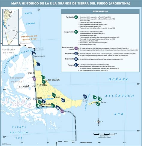 Mapas De Isla Grande De Tierra Del Fuego Mapoteca