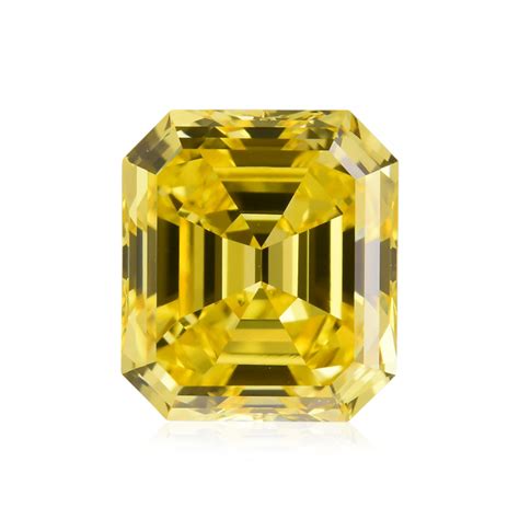 151 Carat Fancy Vivid Yellow Diamond Emerald Shape If Clarity Gia