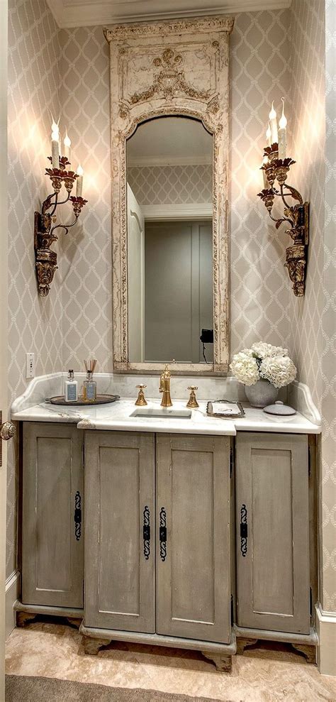 📌 20 Stylish Vintage Powder Room Ideas In 2020 French Country