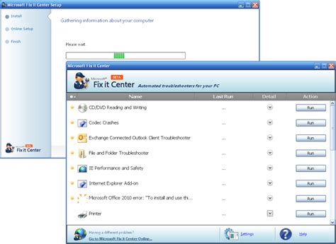 Скачать Microsoft Fix It Center бесплатно для Windows Xp 7 8 10