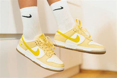 Heres A Closer Look At The Nike Dunk Low Lemon Drop Nike Dunks