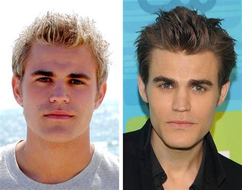 paul wesley hair transformation much better with dark looks too surfer dude with blonde paul
