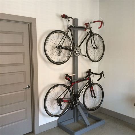 4 what are the benefits of building your own diy stationary bike stand? DIY Bike Rack made from cheap 2x4s | Bike rack garage ...