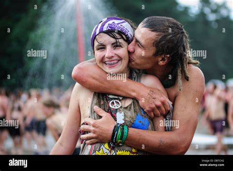 Festival Teilnehmer Beim Przystanek Woodstock Music Festival Kostrzyn