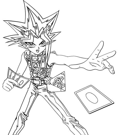 Colour page you would like to print or save to your computer. Yu Gi Oh Cards Cast Coloring Page | Cartoon coloring pages ...
