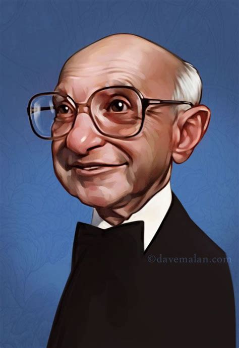 Milton Friedman Portrait By Dave Malan Portrait Caricature Interesting Faces