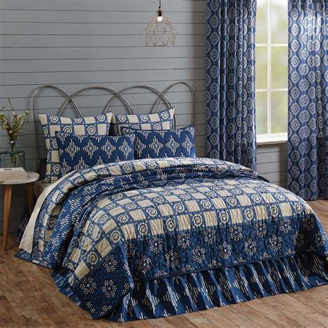 Paloma Indigo Queen Quilt 90wx90l By 3 Coast Way Vhc Brands