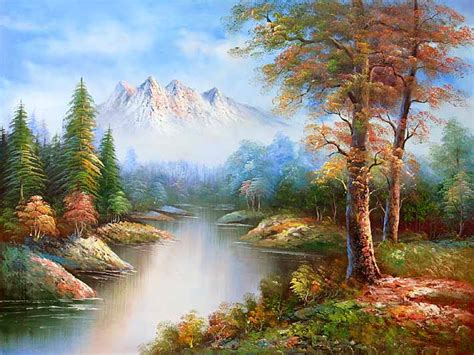 Classic Mountain Landscapeoil Paintings Online