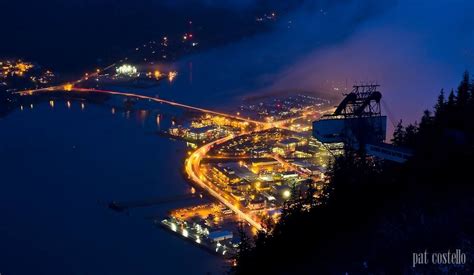 Juneau Alaska Night View From Mt Roberts Alaska Photography