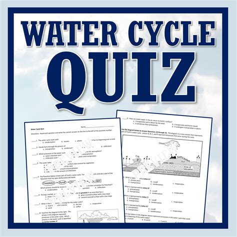 Water Cycle Quiz Flying Colors Science