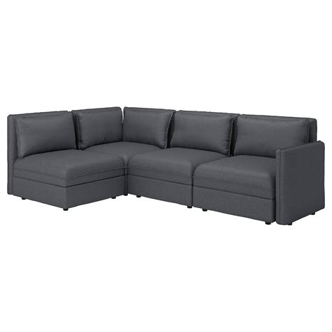 Vallentuna Modular Corner Sofa 3 Seat With Storagehillared Dark Grey