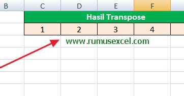 Cara Menggunakan Fungsi Transpose Di Excel Rumus Excel