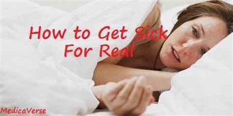 How To Get Sick For Real Ways And Tricks MedicaVerse