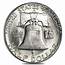$10 Face Value Franklin Half Dollar 90% Silver Roll BU 1948 1955