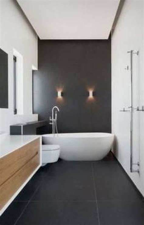 31 Fantastic Black Floor Tiles Design Ideas For Modern Bathroom White