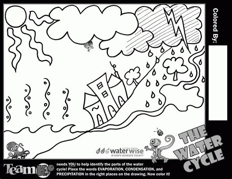 .pollution sheet land and water page water conservation pages environment pages air pollution page ocean water pages water safety pages free printable pages water water book river pages for kids noise pollution page environmental pages save water pages saving water pages. Water Cycle For Kids Coloring Page - Coloring Home