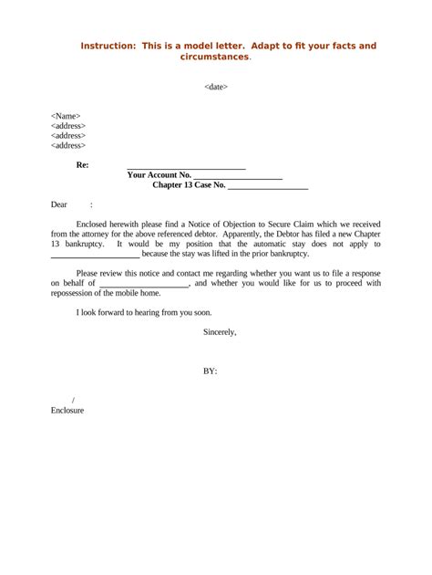 Claim Objection Letter Fill Out And Sign Online Dochub