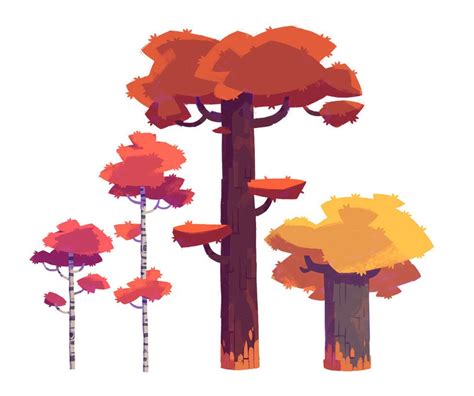 Some Trees Concepts For The First Level Of The Game Im Trying To Make