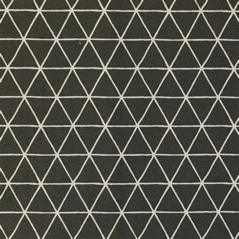 Nordic Cotton Fabric Scandinavian Style Grid In Carbon X10cm