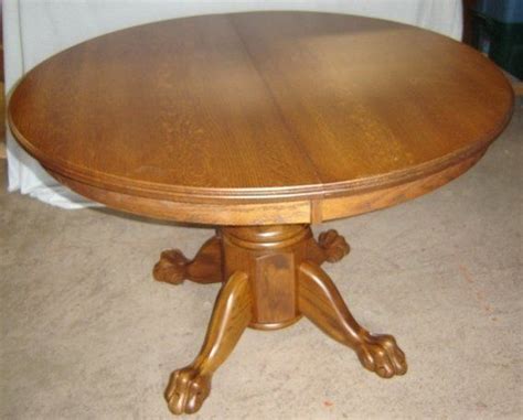 Round Oak Dining Table With Leaves Large Dining Room Oak Dining