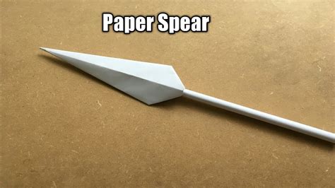 How To Make A Paper Spear Easy Tutorials Youtube