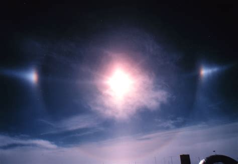 A sun halo is caused by the refraction, reflection, and dispersion of light through ice particles suspended within thin, wispy a ring around the sun or moon means rain or snow is coming soon. What Are the Rings Around the Sun? Ring Around the Sun ...