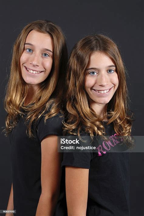 Twin Tween Cuties Stock Photo Download Image Now 10 11 Years 12 13