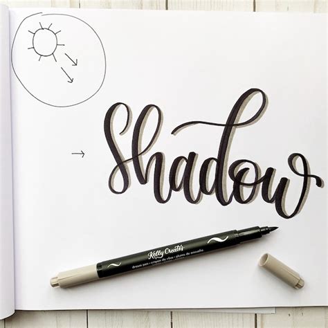 Add Shadows To Lettering Kelly Creates
