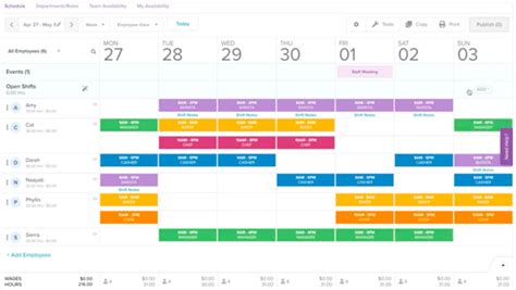 Free Online Schedule Maker And Employee Shift Generator