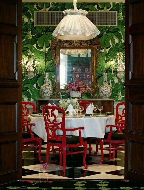 A Hollywood Regency Style Inspired Media Room Cottage Restaurant