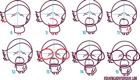 How To Draw Cute Kawaii Chibi Sadness From Inside Out Easy Step By