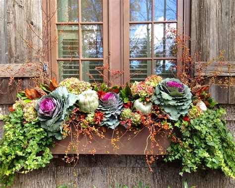 Cheap And Easy Fall Window Boxes Ideas 85 Window Box Flowers Fall
