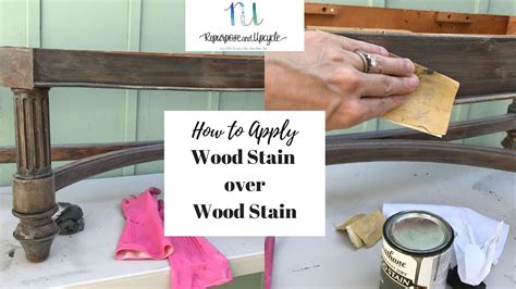 How To Apply Wood Stain Over Wood Stain Youtube