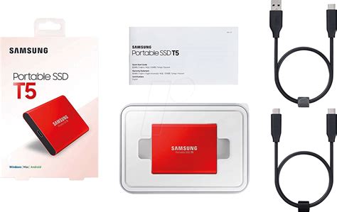 Mu Pa500r Samsung Usb Ssd T5 500 Gb Red At Reichelt Elektronik