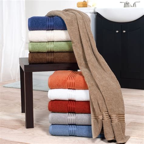 Hastings Home 6 Piece Taupe Cotton Bath Towel Set Bath Towels In The