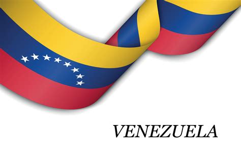 Cinta Ondeante O Pancarta Con Bandera De Venezuela 6473102 Vector En