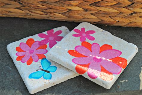Two It Yourself Diy Coasters With Mod Podge And Napkins And A Giveaway