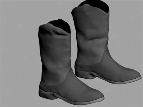 Cowboy Boots Free 3d Model Obj Mtl Free3d