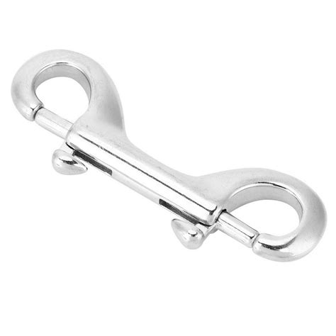 Lyumo Silver Durable Stainless Steel Double Ended Clip Hook Bolt Snap Scuba Diving Buckle
