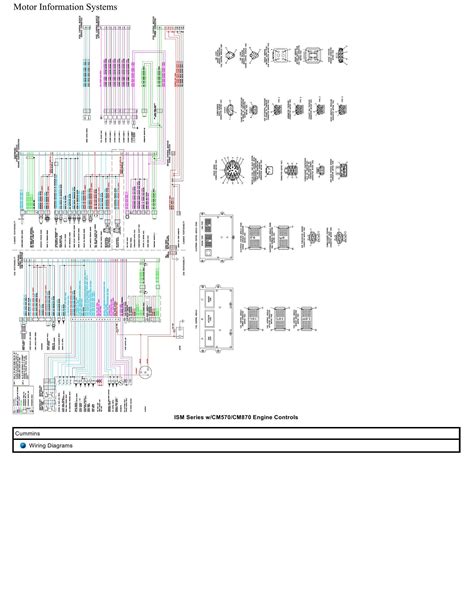 Cummins ISM CM CM Truck Wiring Diagram Engine Controls PDF